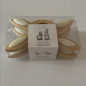 🐰Bunny Napkin Rings Set of Four
